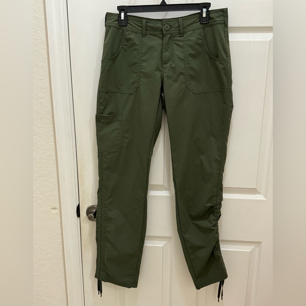 NORTH FACE APPLETON TECH PANTS ARMY GREEN SIZE 8 c6